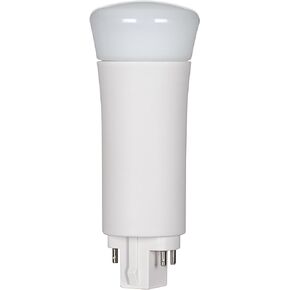 Satco S29859 9-Watt PL LED Light Bulb, G24q Base, 4-Pin Vertical, 3500K
