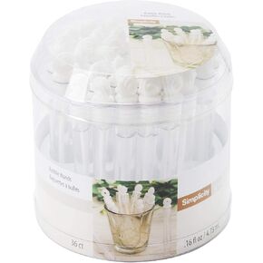 Simplicity Love Knot Wedding Send Off Bubble Wands With Bubble Solution, 36pcs