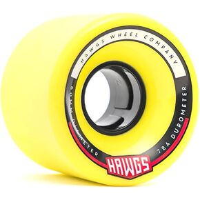 Landyachtz Longboards Chubby and Fatty Hawgs Crusier Skateboard Wheels, 60mm/63mm 78a