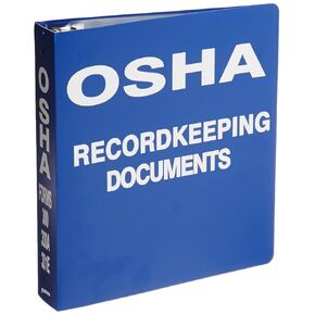 Brady OR323E Binder, OSHA Record Keeping Documents