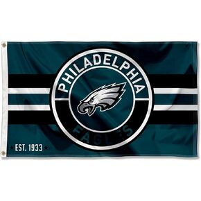 WinCraft Philadelphia Eagles Patch Button Circle Logo Flag Large 3x5 Banner