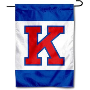 Kansas Jayhawks Big K Garden Flag and Yard Banner