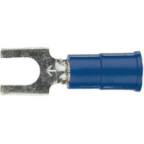 Install Bay 3M Spade Terminal Connector Vinyl 16/14 Gauge #8 - 100 Pack (Blue)