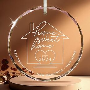 2024 Christmas Ornament, New Home Ornament 2024 House Warming Gifts for New Home Memorial Christmas Ornament Hanging Indoor Outdoor Decoration Stocking Stuffers for Teen New Beginning