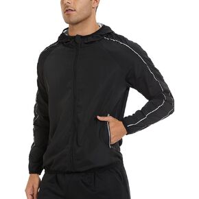 SEXYWG Sauna Hoodie for Men Long Sleeve Sweat Sauna Jacket Workout Sweat Jacket Zipper Heat Trapping Sauna Shirt Exercise