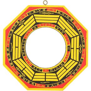 Bagua Mirror, Traditional Chinese Feng Shui Convex Concave Bagua Mirror For Home Business Lucky(#4, 6in,Concave)