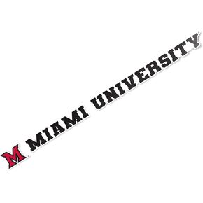 Desert Cactus Miami University Ohio Redhawks Name Logo Vinyl Decal Laptop Water Bottle Car Scrapbook (15 Inch Sticker)