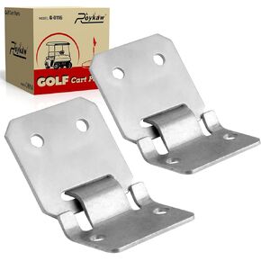 Roykaw Club Car DS Seat Hinge Plate Male & Female Kit for 1979-up Gas/Electric Golf Cart Models, Replaces OEM # 1012412, 1011652