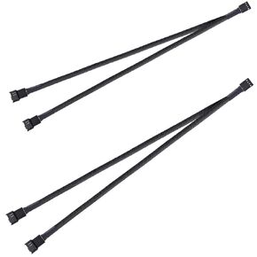 3 Way 4 Pin PWM Fan Splitter,Adapter Cable Sleeved Braided Y Splitter PC 4 Pin Fan Extension Power Cable 1to2，1 to 3 ，1to4，Converter for Computer ATX Case Cooling Fan Cable