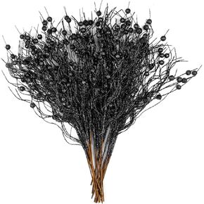 KI Store White Christmas Tree Picks Sprays Set of 20 Glittered Twigs Decor for Christmas Tree Decoration Wreath Garland Floral Arrangement