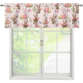Yzaoxia Aztec Window Curtain Valance Southwest Navajo Boho Valances Rod Pocket Blackout Valance Topper Curtains for Kitchen Bathroom Living Room Bathroom, Brown Western Home Decor