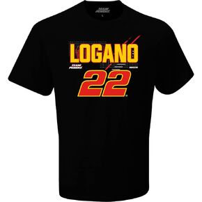 Joey Logano 2024 Name and #22 T-Shirt Black