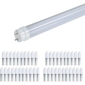 4FT 48 Inch LED Replacement for Fluorescent Tube Light, Dual Ended F32T8/F40T12 Bulb, 18W 5000K 2520lm, Ballast Compatible or Bypass, 1-10V Dimmable, DLC&UL Listed, Type A+B-2 Pack
