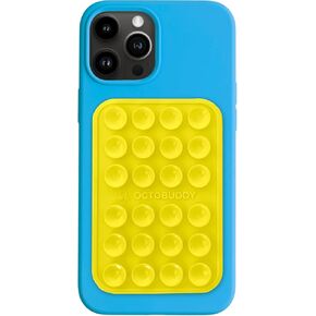 MAX Silicone Suction Phone Case Adhesive Mount - Hands-Free, Strong Grip Holder for Selfies and Videos - Durable, Easy to Use - iPhone and Android Compatible - 2.6″ x 3.9″, Buttercream