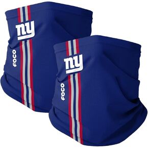 FOCO New York Giants NFL On-Field Stitched Gaiter Scarf - 2 Pack