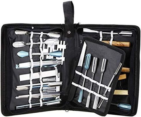 Culinary Carving Tool Set Fruit Vegetable Food Garnishing / Cutting / Slicing Garnish Tools Kit (46 pcs) in Saudi Arabia