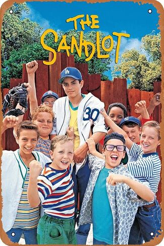 YAPJIGM علامة معدنية كلاسيكية ملصق الفيلم Sandlot للمقهى والحانة والمكتب والمرآب ديكور جدران المنزل هدية علامة القصدير العتيقة 12 × 8 بوصة in Saudi Arabia