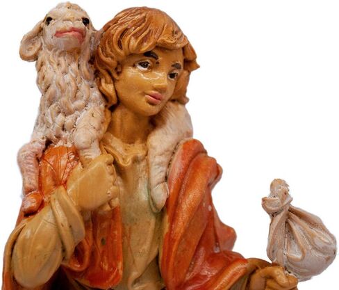 Venerare Shepard Boy Nativity Figurine | 5 Inch Collection | Hand Made in Italy in Saudi Arabia