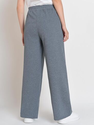 Weintee Women's Wide Leg Cotton Sweatpants with Pockets in Kuwait