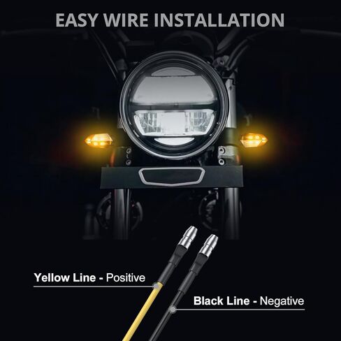 Justech 4 قطع مايكرو ليد بدوره أضواء إشارة دراجة نارية مؤشر عالمي مقاوم للماء 3528 مصباح الخرز مؤشر للدراجات النارية دراجة نارية هارلي كاواساكي ياماها قبالة الطريق in Kuwait