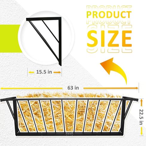 Goat and Horse Hay Feeder 31.5 x 15.5 x 22.5 in,24 Gallon Capacity Hay Feeder Goat Feeders Hanging in Saudi Arabia