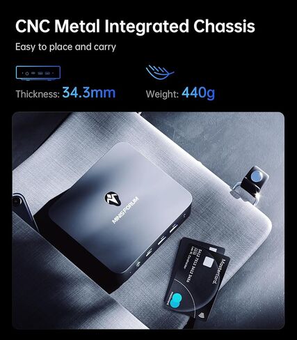 كمبيوتر صغير من MINSFORUM NAB9 Intel Core i9-12900HK 14 نواة/20 خيط، حتى 5.0 جيجا هرتز، ذاكرة وصول عشوائي 32 جيجا بايت، 1 تيرابايت PCIe4.0 SSD، كمبيوتر صغير ثنائي 2.5 جيجا RJ45 LAN صغير، 2 × HDMI/USB-C(4K@60 هرتز)، 7X USB المنافذ، واي فاي 6، BT5.2 in Kuwait