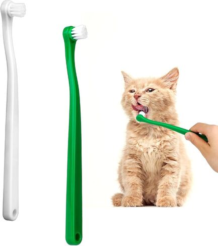 Pet Dog Toothbrush for Small Dogs Mini Head Cat Toothbrush Soft Bristles Puppy Long Handle Tooth Brush for Sensitive Gum, Dog Dental Care Kit for Puppy, Kitten, Cats Small Breed Dogs, 6Pcs in Saudi Arabia