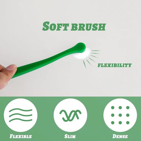Pet Dog Toothbrush for Small Dogs Mini Head Cat Toothbrush Soft Bristles Puppy Long Handle Tooth Brush for Sensitive Gum, Dog Dental Care Kit for Puppy, Kitten, Cats Small Breed Dogs, 6Pcs in Saudi Arabia