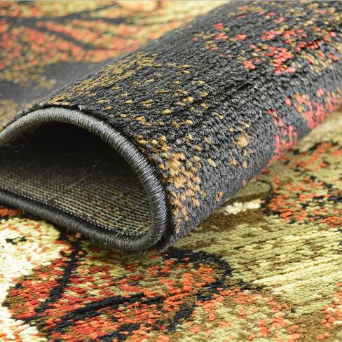 سجادة Rug Empire Rustic Lodge، سجادة منطقة الغزلان، 66 سم عرضًا × 99 سم ​​طولاً، أسود in Saudi Arabia