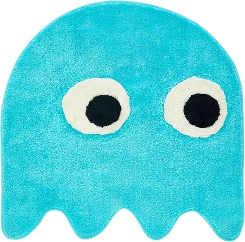 Blue Arcade Game Rug 35 inches, Handmade Tufted Area Rugs, Retro Home Decor, Non-Slip Bath Mat, Perfect for Playroom, Game Room, Bedroom, Living Room, Gift for Gamers, Nostalgic Carpet in Kuwait