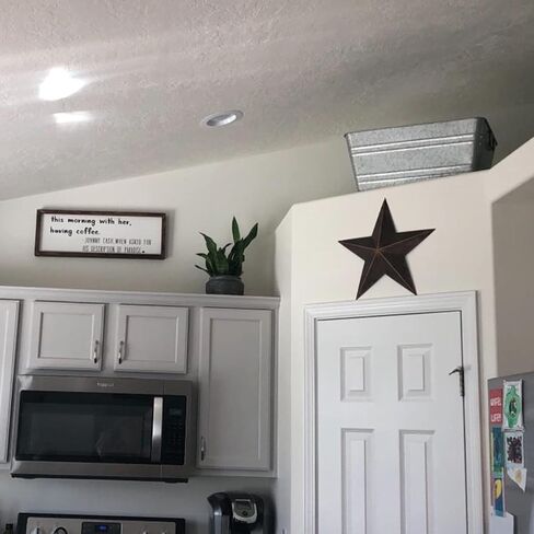 EBEI Metal Country Antique Barn Star 21.5" Rustic American Style Dark Brown Texas Lone Star Home Wall Décor in Saudi Arabia