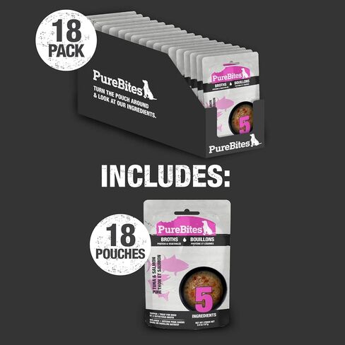 PureBites Chicken & Beef Broths for Dogs, only 5 Ingredients, case of 18 in Saudi Arabia