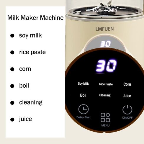 Automatic Nut Milk Maker,Blender for Kitchen 40oz Cold Drinks,27oz Hot Drinks,Soy Milk Maker,Rice Paste,Juice,Baby Food Hot Blender,Corn,Crushing Ice,Delay Start/Keep Warm/Boil Water (Purple) in Saudi Arabia