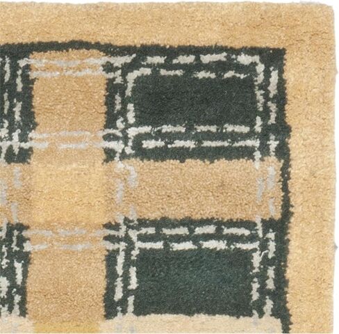 سجادة MARTHA STEWART x SAFAVIEH مقاس 8 × 10 بوصة باللون الأحمر الورقية MSR3613D مصنوعة يدويًا من الصوف المنقوش والفيسكوز in Saudi Arabia