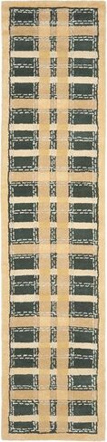 سجادة MARTHA STEWART x SAFAVIEH مقاس 8 × 10 بوصة باللون الأحمر الورقية MSR3613D مصنوعة يدويًا من الصوف المنقوش والفيسكوز in Saudi Arabia