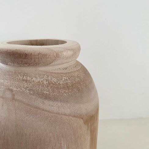 Wooden Vases for Home Decor, Rustic Vases for Flowers, Wooden Vase, Wood Vases for Flowers, Wooden Decor, Rustic Vase for Farmhouse Table Decor, Rustic Decor, 8 Inch Wood Vase in Saudi Arabia