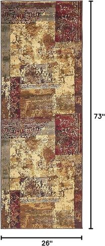 سجادة منطقة Loom Barista Collection الفريدة - أروشا (مفرش مقاس 2' 2'' x 6' 1 بوصة، بيج/أسود) in Saudi Arabia
