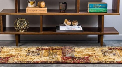 سجادة منطقة Loom Barista Collection الفريدة - أروشا (مفرش مقاس 2' 2'' x 6' 1 بوصة، بيج/أسود) in Saudi Arabia