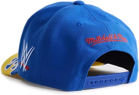 قبعة Mitchell & Ness WWE Jake The Snake Roberts Crown Jewels Pro Snapback، قبعة قابلة للتعديل باللون الأزرق in Saudi Arabia
