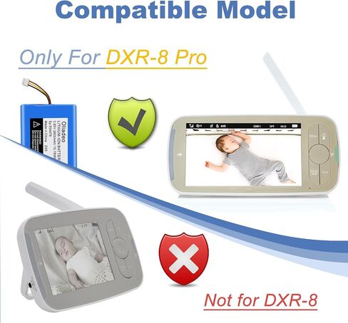 oliadeo Replacement for Infant Optics DXR-8 Battery: Fits Video Baby Monitor, Sp 803048 Rechargeable Lithium Ion Battery 3.7V in Saudi Arabia