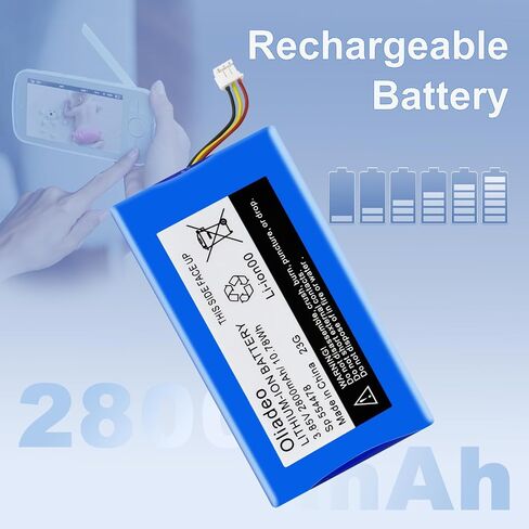 oliadeo Replacement for Infant Optics DXR-8 Battery: Fits Video Baby Monitor, Sp 803048 Rechargeable Lithium Ion Battery 3.7V in Saudi Arabia