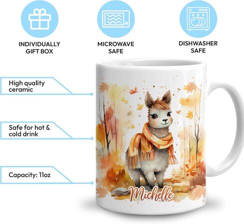 Hyturtle Fall Highland Cow Maple Leaves Coffee Mug - Birthday Gifts For Cow Lovers - Fall Autumn Decor Gifts For Farmhouse Thanksgiving - Highland Cow Gifts - 11oz White Ceramic Coffee Tea Mug in Saudi Arabia