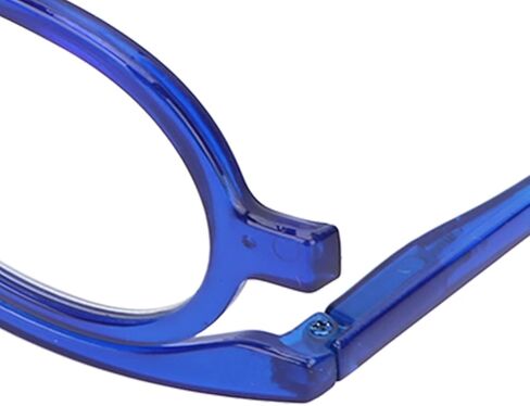 نظارات مكياج محمولة، نظارات مكياج احترافية قابلة للطي، عدسة قابلة للتحويل للمكياج، أزرق (+4.00) in Kuwait