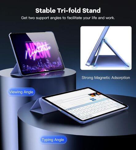 TiMOVO for iPad Air 13 Inch Case M2 2024, Slim Stand Cover for iPad Air 13-inch, Support Touch ID, Auto Wake/Sleep Smart Shell with Translucent Back, iPad Air 13 Case, Starlight in Saudi Arabia