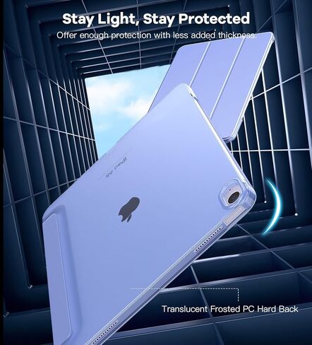 TiMOVO for iPad Air 13 Inch Case M2 2024, Slim Stand Cover for iPad Air 13-inch, Support Touch ID, Auto Wake/Sleep Smart Shell with Translucent Back, iPad Air 13 Case, Starlight in Saudi Arabia