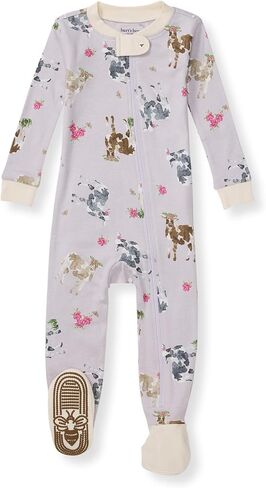Burt's Bees Baby Baby Boys Sleepers, 100% Organic Cotton, One-piece PJs, Diagonal Zip Up Jumpsuit, Snug Fit Pajamas with Snap Tab in sizes 12, 18, and 24 Months in Saudi Arabia