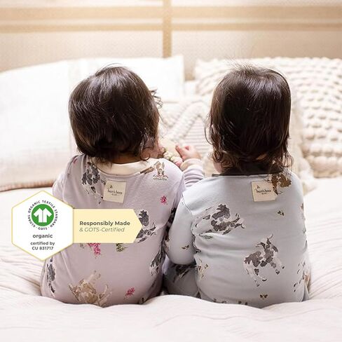 Burt's Bees Baby Baby Boys Sleepers, 100% Organic Cotton, One-piece PJs, Diagonal Zip Up Jumpsuit, Snug Fit Pajamas with Snap Tab in sizes 12, 18, and 24 Months in Saudi Arabia