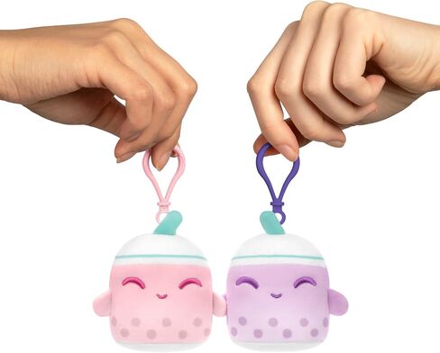 TeeTurtle Plushiverse - Plushmates Besties Keychain Set - Myths and Cryptids - Cute Kawaii Brown Bigfoot and White Yeti - Plush Keychains That Hold Hands in Saudi Arabia