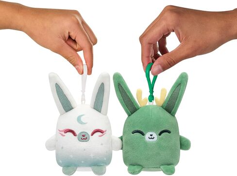 TeeTurtle Plushiverse - Plushmates Besties Keychain Set - Myths and Cryptids - Cute Kawaii Brown Bigfoot and White Yeti - Plush Keychains That Hold Hands in Saudi Arabia