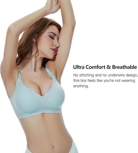 Nursing Bras for Breastfeeding Seamless Maternity Bra Ultra Comfort Pregnancy Sleep Bralette for Women in Saudi Arabia